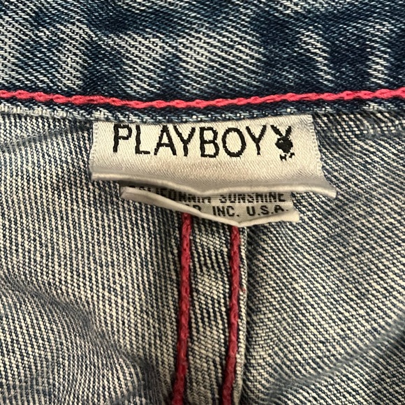 Y2K playboy jeans / Size 11 / they are a little flared at the bottom (bootcut) - Picture 4 of 6